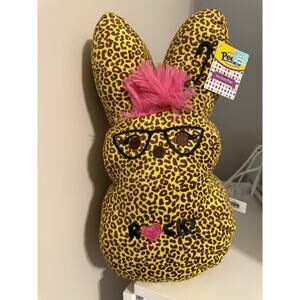 Peeps Emo Bunny Plush Cheetah Print 15” Limited Edition Rock Easter Gift NEW ‘25